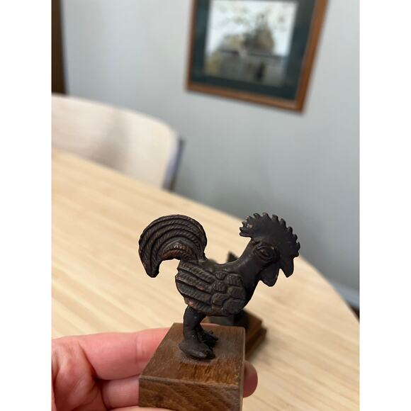 Alva Museum Studios Vintage Reproduction Figurine Rooster & Road Runner Set - Picture 6 of 8